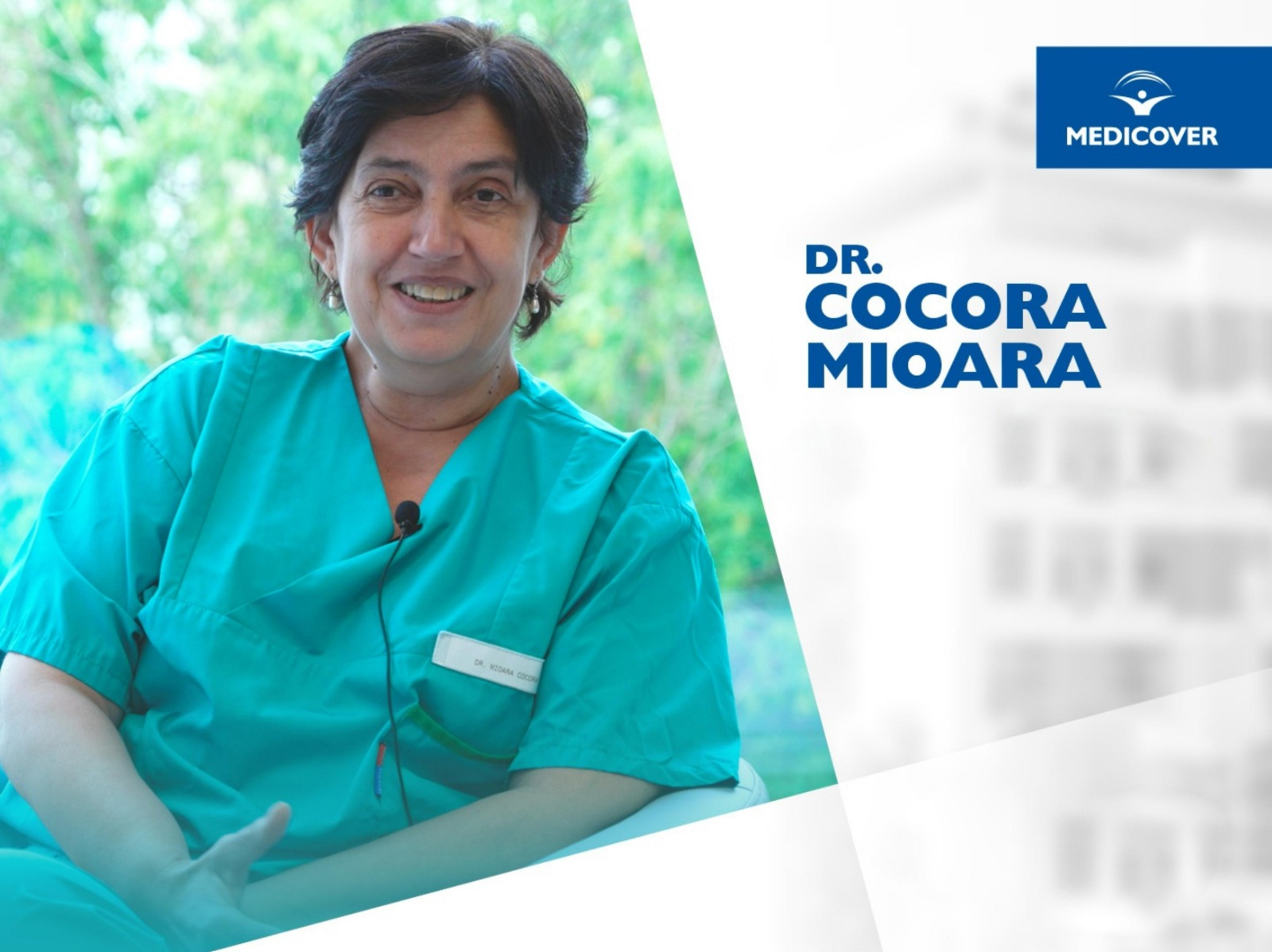 Dr. Mioara Cocora, chirurg cardiovascular, se alatura echipei Spitalului Medicover din Bucuresti