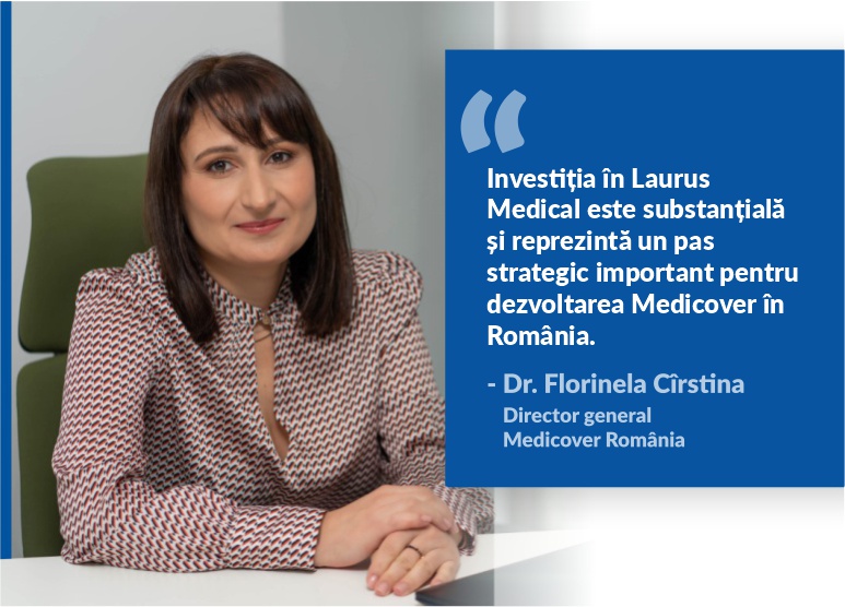 Medicover Romania accelereaza seria investitiilor prin achizitia retelei de clinici Laurus Medical 