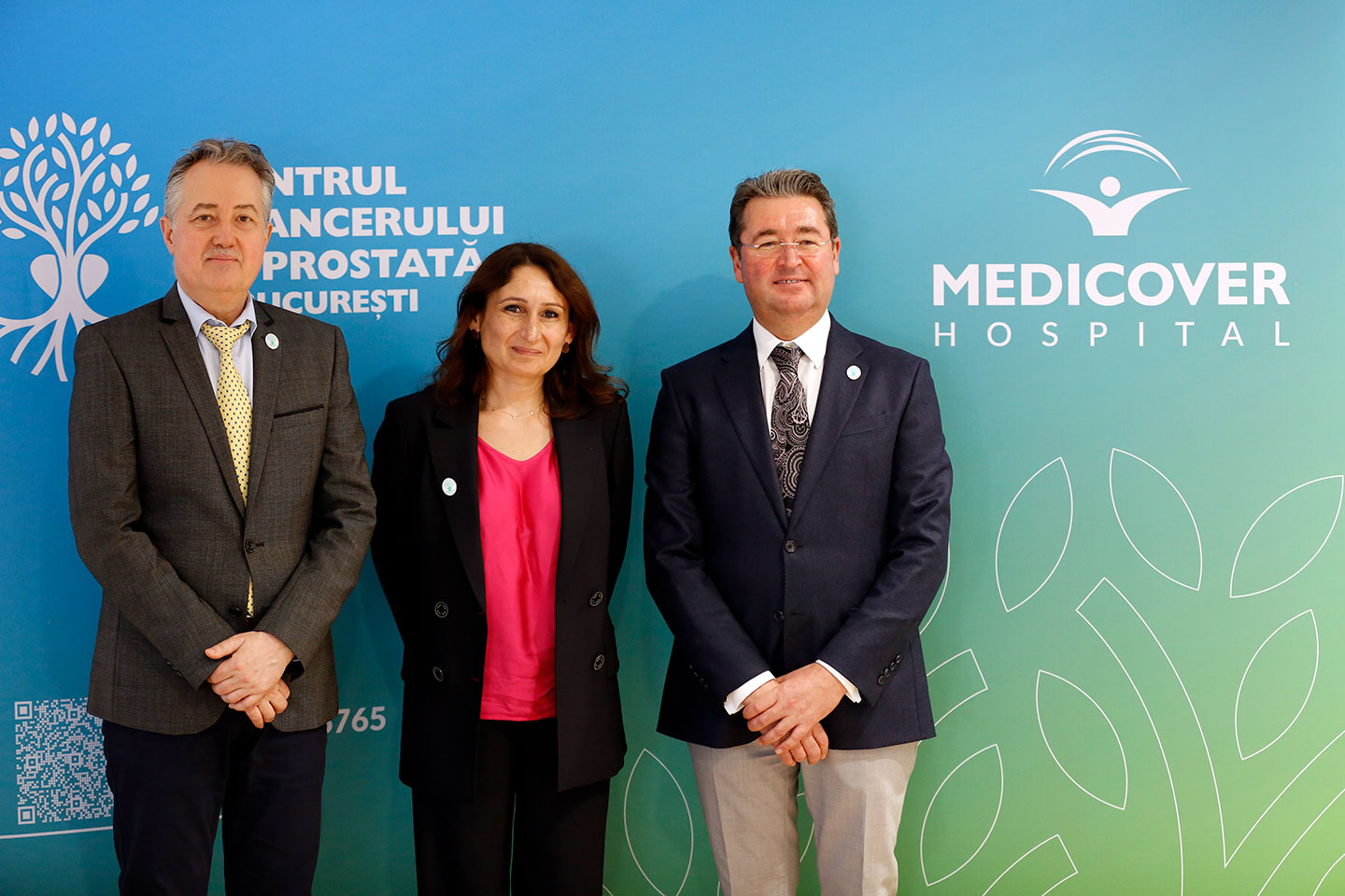 Dr. Mircea-Gabriel Onaca - Medic Specialist Urologie, Dr. Florinela Cirstina - Director General Medicover Romania, Dr. Gheorghe Nita - Medic Primar Urologie