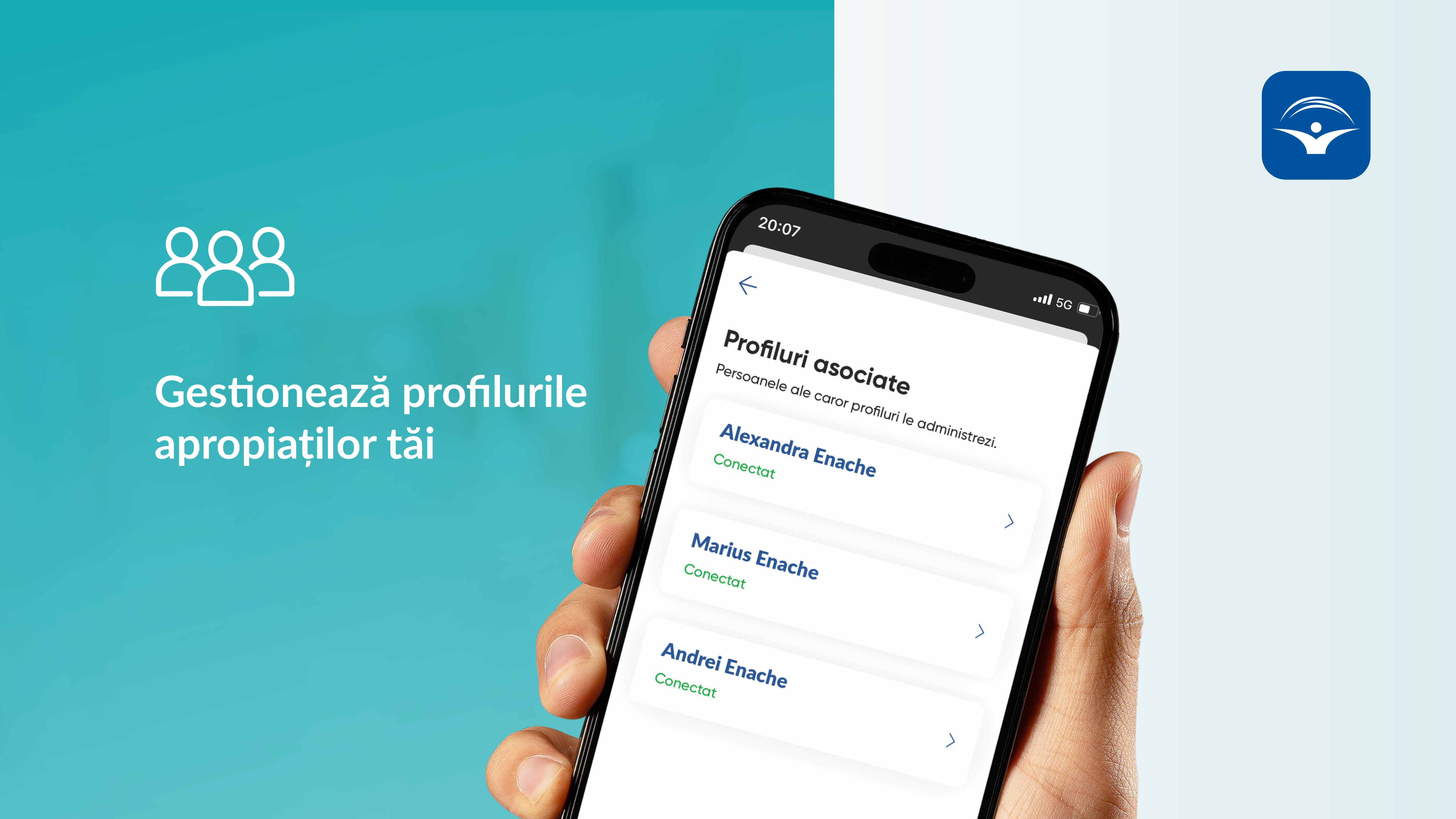Gestionează profilurile apropiaților tăi