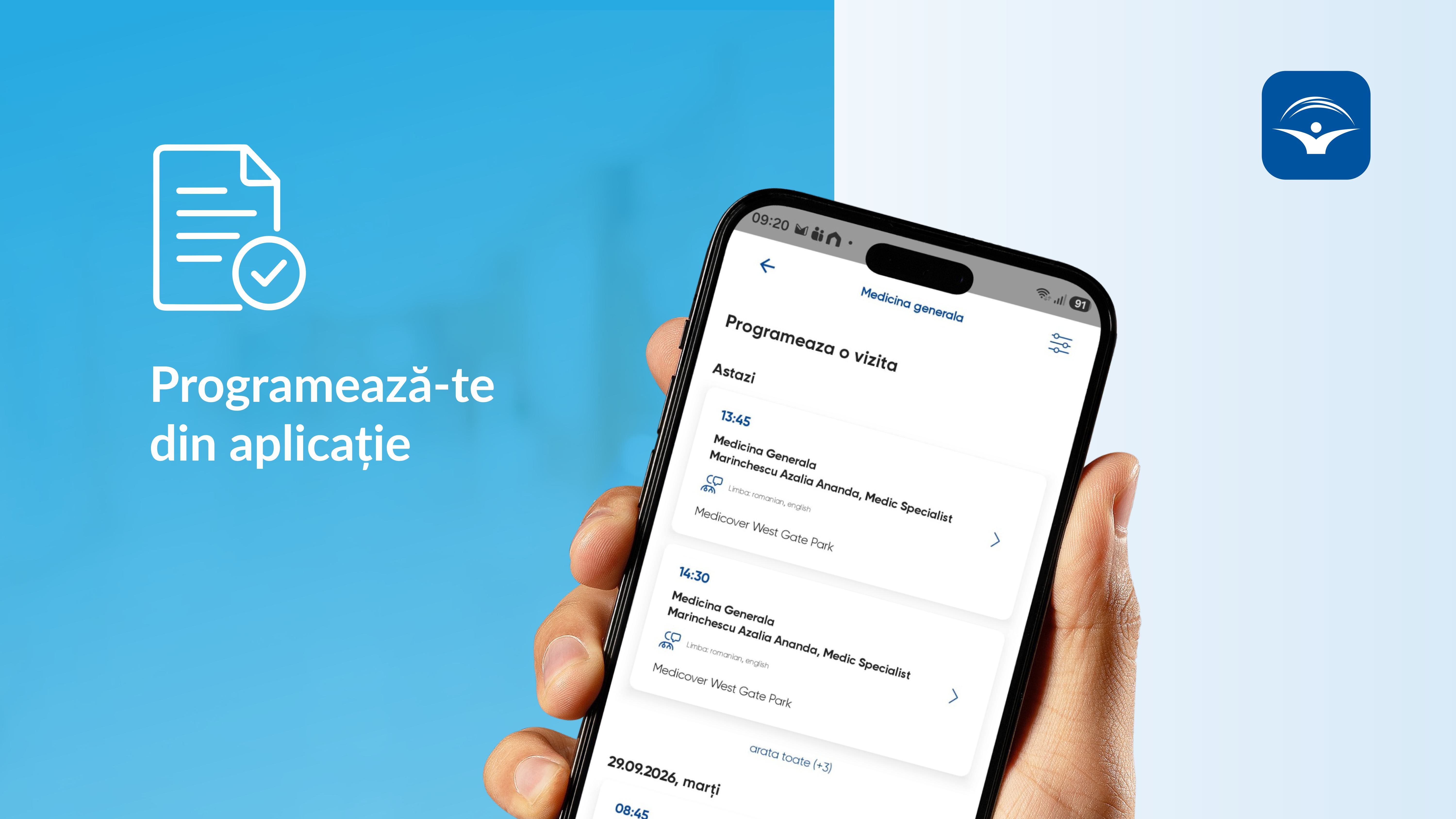 Programează-te din aplicație